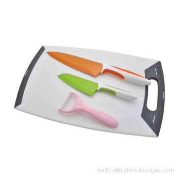 Good-quality Color Non-stick Knife Set with Cutting Board